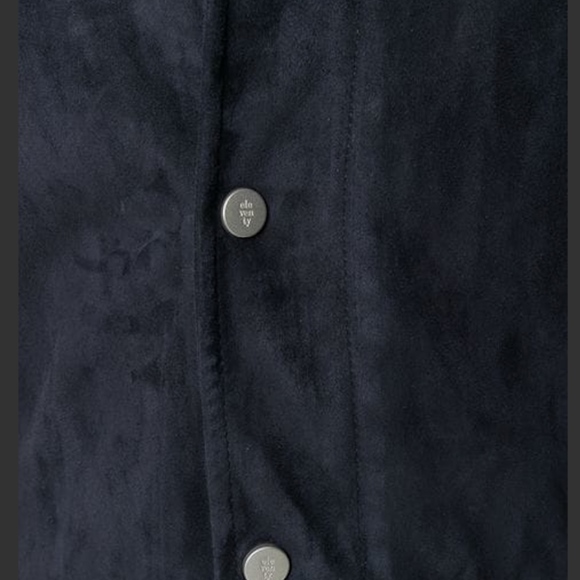 Eleventy Navy Suede Jacket - Picture 5 of 7
